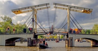 Amsterdam bridge, the Netherlands.