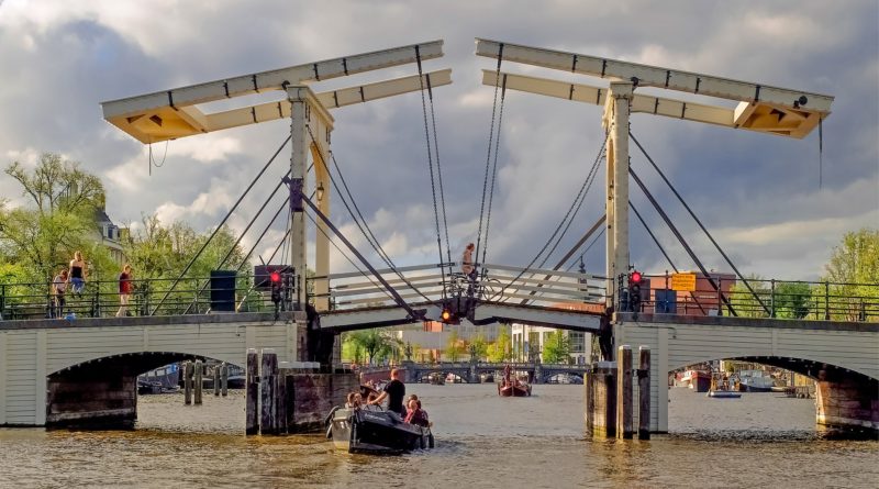 Amsterdam bridge, the Netherlands.