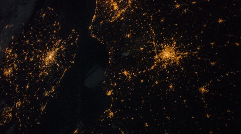 Northern Europe seen from space.