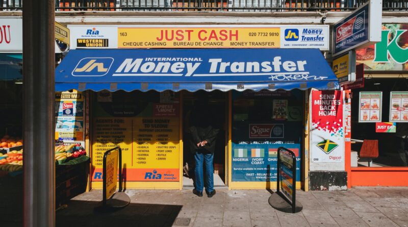 Money transfer bank, London