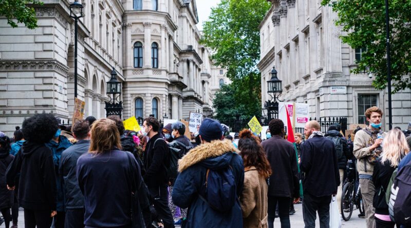 Voters protest Downing Street